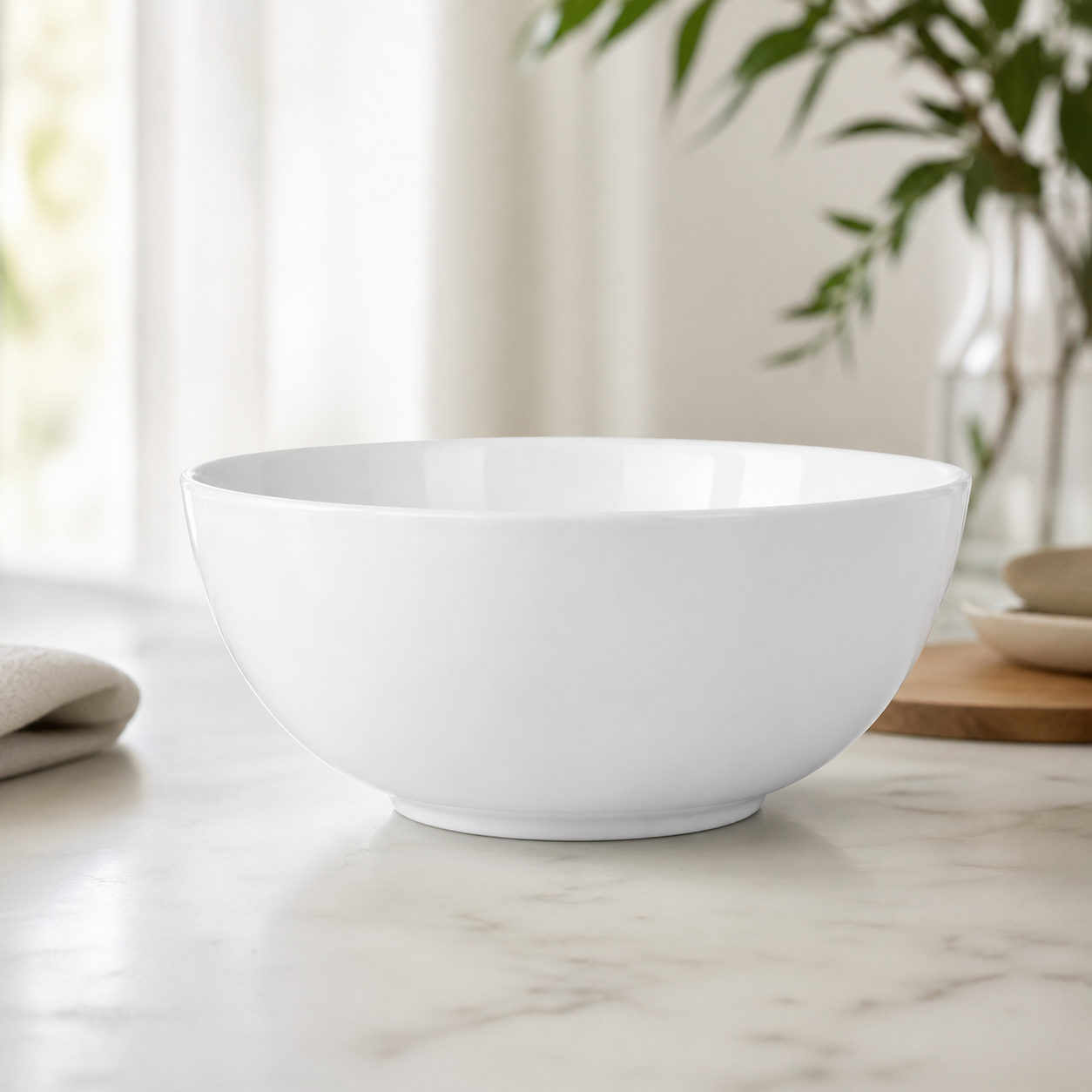 Ceramic Serving Bowl Large Capacity 1200ml Modern Design | Nomeiz - Image 2