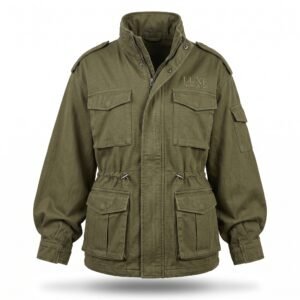 Luxe Apparel & Gift Women's Olive Green Utility Field Jacket