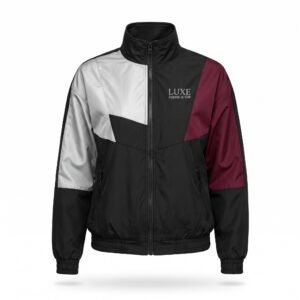 Luxe Apparel & Gift Women's Color Block Lightweight Windbreaker Jacket