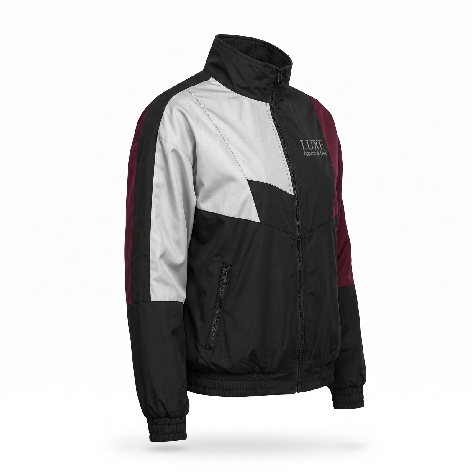Luxe Apparel & Gift Women's Color Block Lightweight Windbreaker Jacket - Image 2