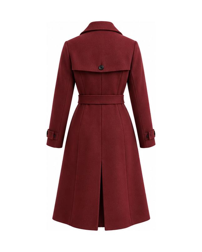 Luxe Apparel & Gift Camel Men's Double-Breasted Trench Coat - Image 2